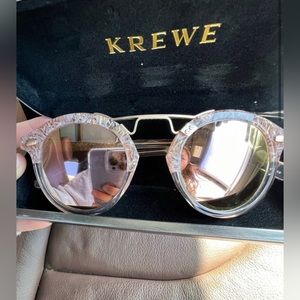KREWE
St. Louis Round Sunglasses, Camellia